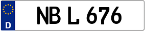 Trailer License Plate